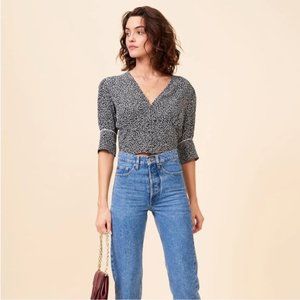 Rouje Antoine Top in Black/White Size 36